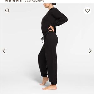 Skims classic zip up hoodie size medium + skims cotton fleece jogger size small